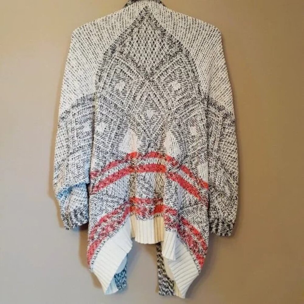 ORGANIC NATURAL COTTON Canadiana Fireside in Winter Fall Cardigan PART Sz M-XXL